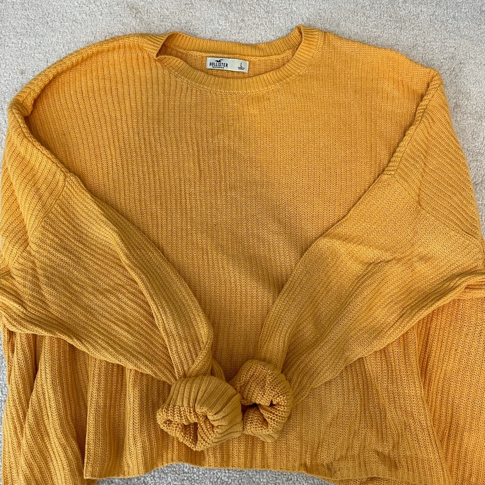 Yellow Hollister sweater
